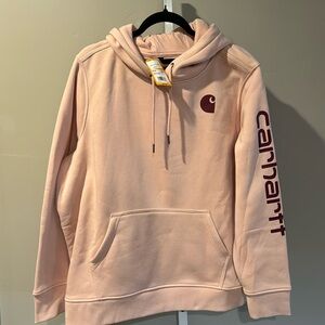 Pink Relaxed Fit Carhartt Graphic Sweatshirt. Women’s XXL. New.